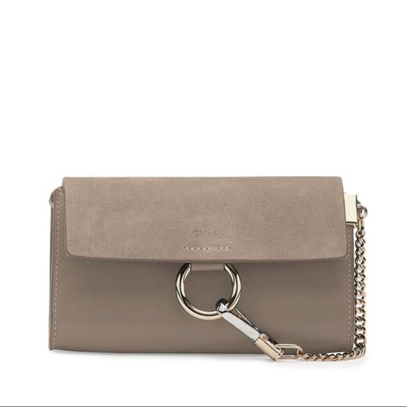 Chloe Handbags - Chloe mini leather and suede shoulder bag